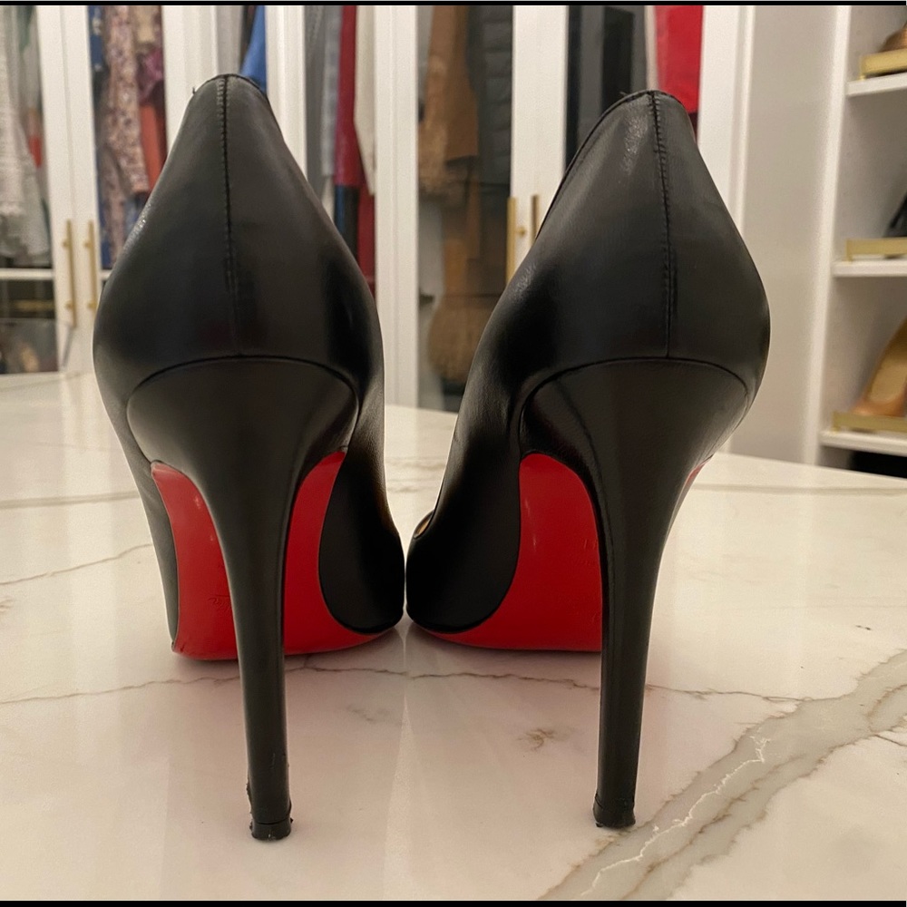Christian Louboutin Pigalle 100 Black Leather 41